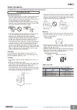 Предварительный просмотр 5 страницы Omron D4MC-1000 Manual