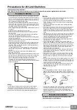 Предварительный просмотр 6 страницы Omron D4MC-1000 Manual