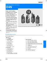 Omron D4N Series Datasheet предпросмотр