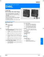 Preview for 1 page of Omron D4NL - Datasheet