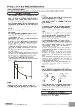 Preview for 5 page of Omron D5B - Manual