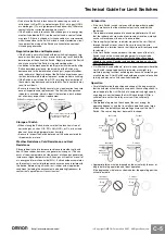 Предварительный просмотр 9 страницы Omron D5B - Manual