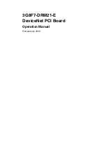 Предварительный просмотр 2 страницы Omron DeviceNet 3G8F7-DRM21-E Operation Manual