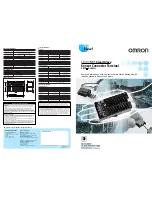 Предварительный просмотр 1 страницы Omron DeviceNet DRT2-ID16S Specifications