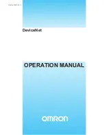 Preview for 1 page of Omron DEVICENET - Operation Manual