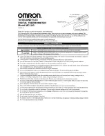 Preview for 1 page of Omron DIGITAL THERMOMETER MC-343 User Manual