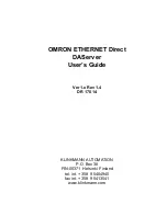 Предварительный просмотр 1 страницы Omron DR 170 14 User Manual