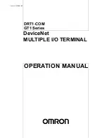 Preview for 1 page of Omron DRT1-COM Operation Manual