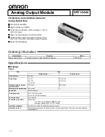 Omron DRT1-DA02 Manual preview