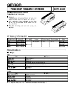 Preview for 1 page of Omron DRT1-ID Quick Start Manual