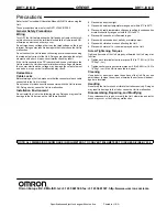 Preview for 8 page of Omron DRT1-ID Quick Start Manual