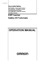 Omron DST1 Series Operation Manual preview