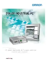 Предварительный просмотр 1 страницы Omron DYALOX - Brochure