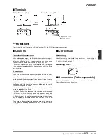 Предварительный просмотр 5 страницы Omron DZ Datasheet