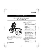 Предварительный просмотр 2 страницы Omron E2 ELITE HV-F127-E Instruction Manual