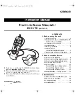 Предварительный просмотр 2 страницы Omron E2 ELITE Instruction Manual