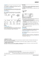 Preview for 14 page of Omron E2AX - Datasheet