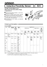 Preview for 1 page of Omron E2C-C1A Manual