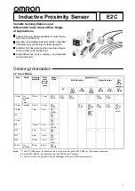 Предварительный просмотр 1 страницы Omron E2C-C1A Manual