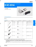 Omron E2C-EDA Series Datasheet предпросмотр