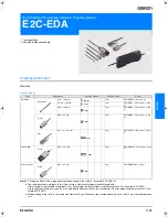 Предварительный просмотр 1 страницы Omron E2C-EDA Series Datasheet