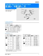 Preview for 1 page of Omron E2E-X10MY1 Datasheet