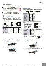 Preview for 6 page of Omron E2EC - Technical Manual