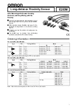 Omron E2EM Manual предпросмотр