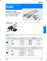 Omron E2EZ Datasheet preview