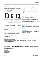 Preview for 4 page of Omron E2F-D Datasheet