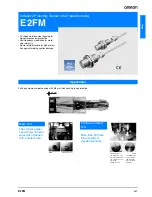 Preview for 1 page of Omron E2FM - Datasheet