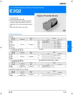 Omron E2Q2 Datasheet предпросмотр