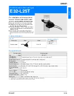 Omron E32-L25T Datasheet preview