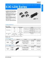 Omron E39-P31 Datasheet preview