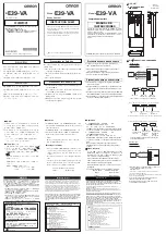 Preview for 1 page of Omron E39-VA Instruction Sheet
