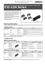 Preview for 1 page of Omron E3C-LD11 Manual
