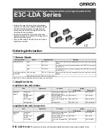 Omron E3C-LDA -  3 Datasheet предпросмотр