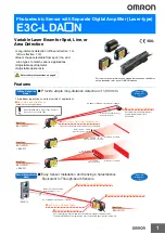 Предварительный просмотр 1 страницы Omron E3C-LDA-N Series Manual