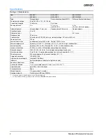 Предварительный просмотр 2 страницы Omron E3F2-240VAC Datasheet