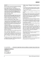 Предварительный просмотр 8 страницы Omron E3F2-240VAC Datasheet