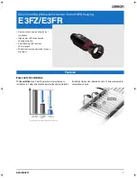 Omron E3FR - Datasheet предпросмотр