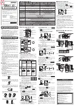 Omron E3G-L1 Instruction Sheet preview