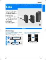 Предварительный просмотр 1 страницы Omron E3G - Datasheet