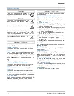 Preview for 10 page of Omron E3H2 - Datasheet