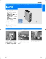 Предварительный просмотр 1 страницы Omron E3NT - Datasheet