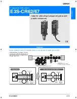 Preview for 1 page of Omron E3S-67 Datasheet