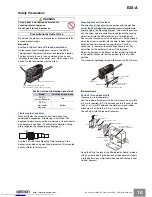 Preview for 10 page of Omron E3S-A - Quick Start Manual