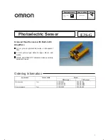 Omron E3S-G Datasheet preview