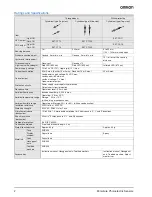 Preview for 2 page of Omron E3T-C Datasheet