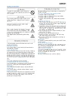 Предварительный просмотр 7 страницы Omron E3U-GL Datasheet